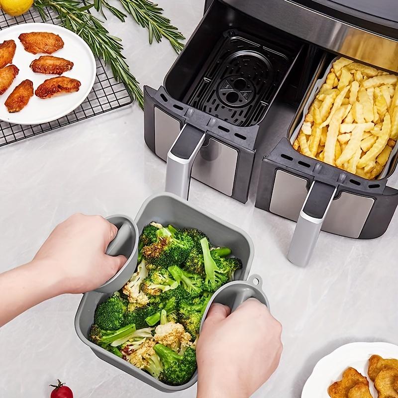 Protecție pentru Friteuză cu Aer Reutilizabilă Silicon de Calitate Alimentară Coș pentru Copt Placă Antiaderentă Rezistentă la Temperaturi Înalte Accesorii de Copt pentru Cuptor