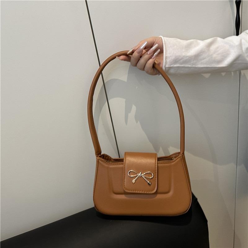 New Simple Fashion Casual Small Square Bag Women's Simple Fashion Baguette Bag Trendy Fashion Shoulder Armpit Bag