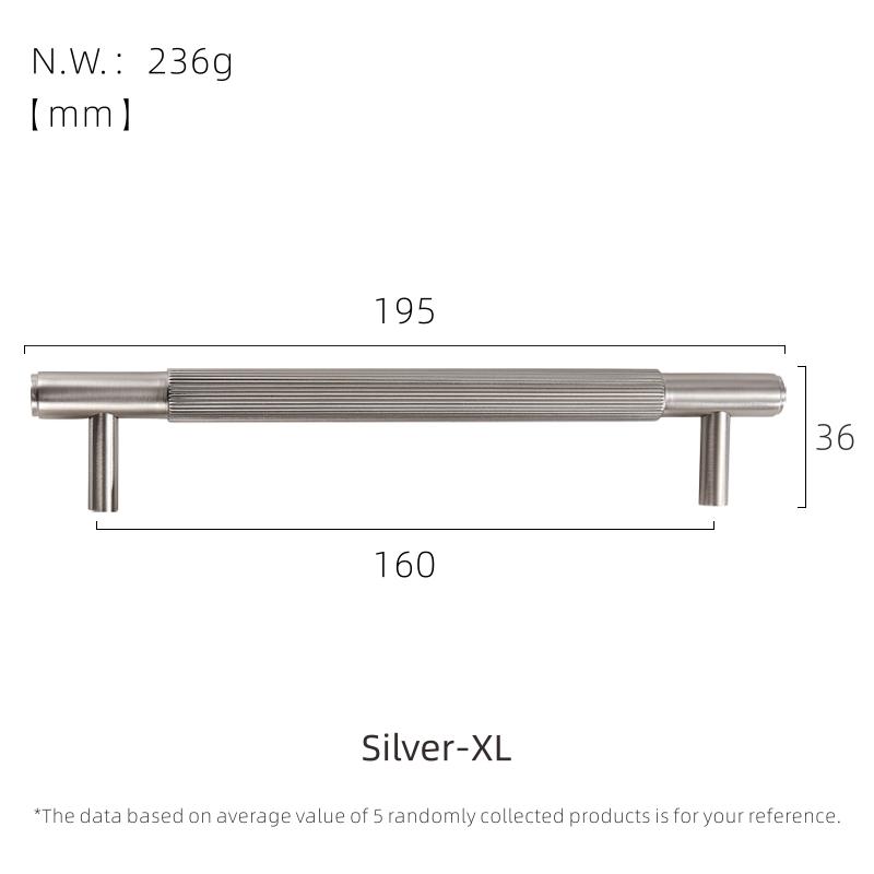 Dooroom Mässingsmöbelhandtag Borstad Nickelsilver Dragskåp Byrå Skåp Skåp Lådknappar Fingeravtrycksfria