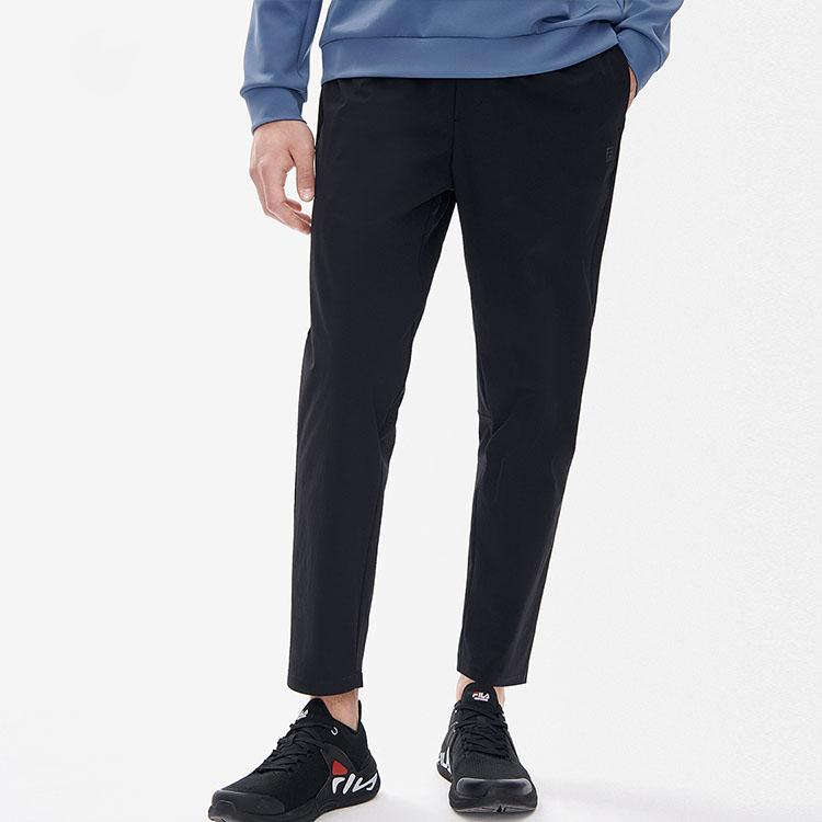 Fila Athletics Solid Color Casual Woven Sports Pants Men Bottoms Deep-Black A11M211811F-BK