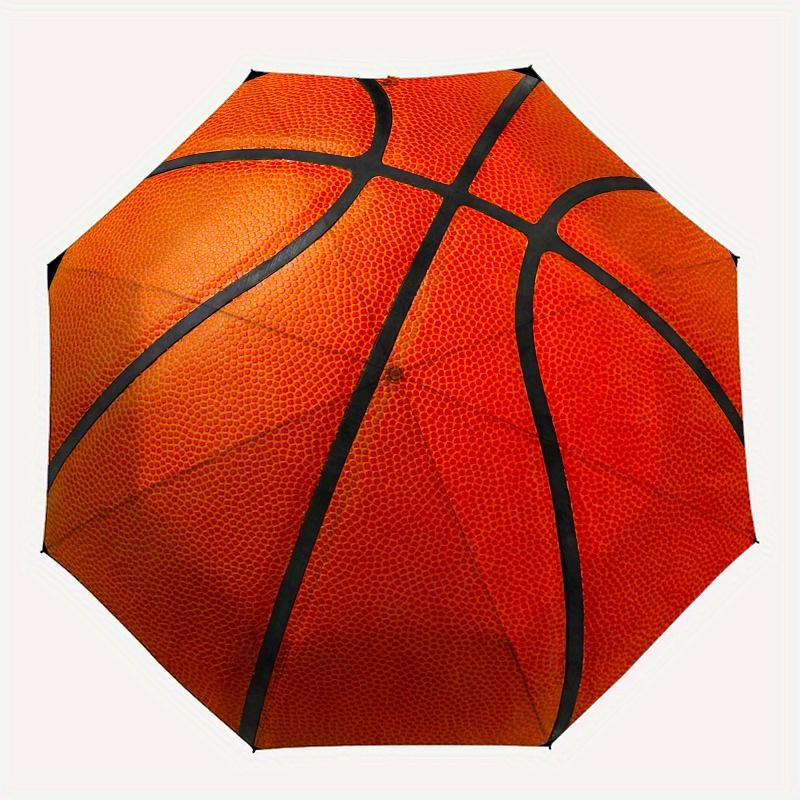 Basketball, Sport-Thema Achtspeichen Automatisches Klappschirm Ist Geeignet für Sowohl Männer Als Auch Frauen, Was Ihn Zu Einem Perfekten Weihnachts- Und Valenti
