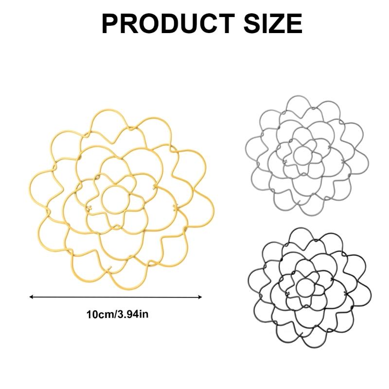Flower Arranger Holder Reuseable Flower Arrangement Holder Bouquet Twisters Iron Round Metal Flower Lid Supplies