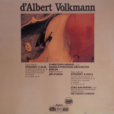 LP Record D'ALBERT, VOLKMANN. CHRISTOPH HENKE - Konzert C-Dur Für Cello Und Orchest VMS1628 SCHWANN MUSICA  1984 Germany Classical Used