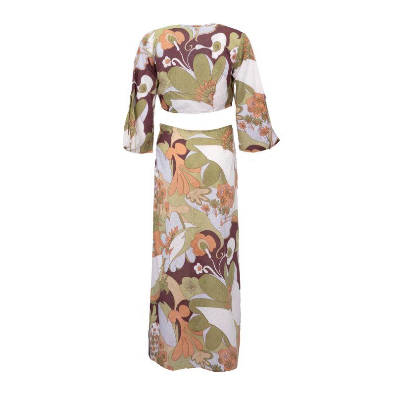 Women's Bahia Floral Dress with Open Back ANTIK BATIK