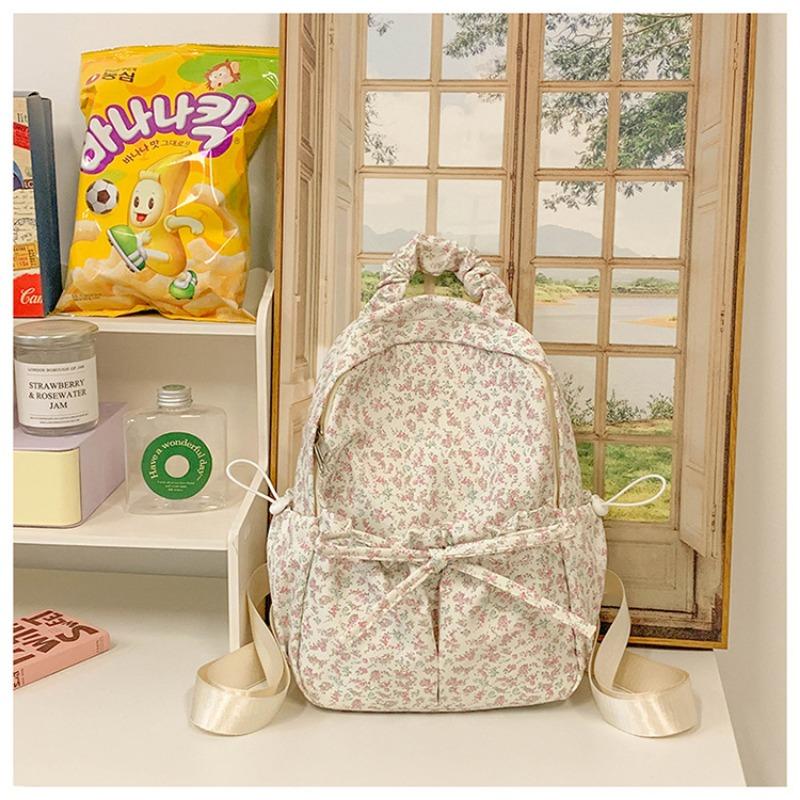 New High-value, Fresh and Sweet Floral Backpack, Lightweight and Large-capacity Backpack for Junior and High School Students