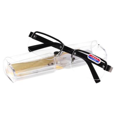 Office Magnifier Eyeglass Sunglasses +1.0/+1.5/+2.0/+2.5/+3.0/+3.5 Crystal Spectacles Unisex Portable Reading Half Rimed  Unique