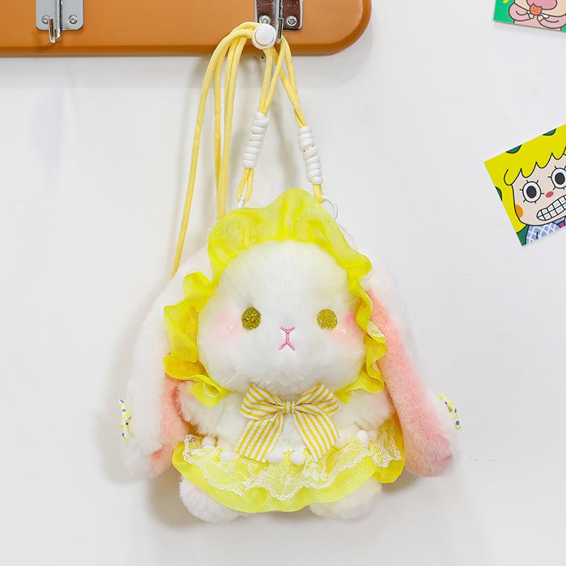 

Милая и забавная фэнтезийная бархатная кукла Лолита Кролик сумка через плечо кукла плюшевая кукла подарок на день рождения для девочки 20cm