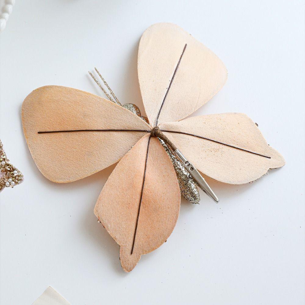 with Clip Christmas Butterfly Pendant Sparkling Holiday Decor  Home Decorations