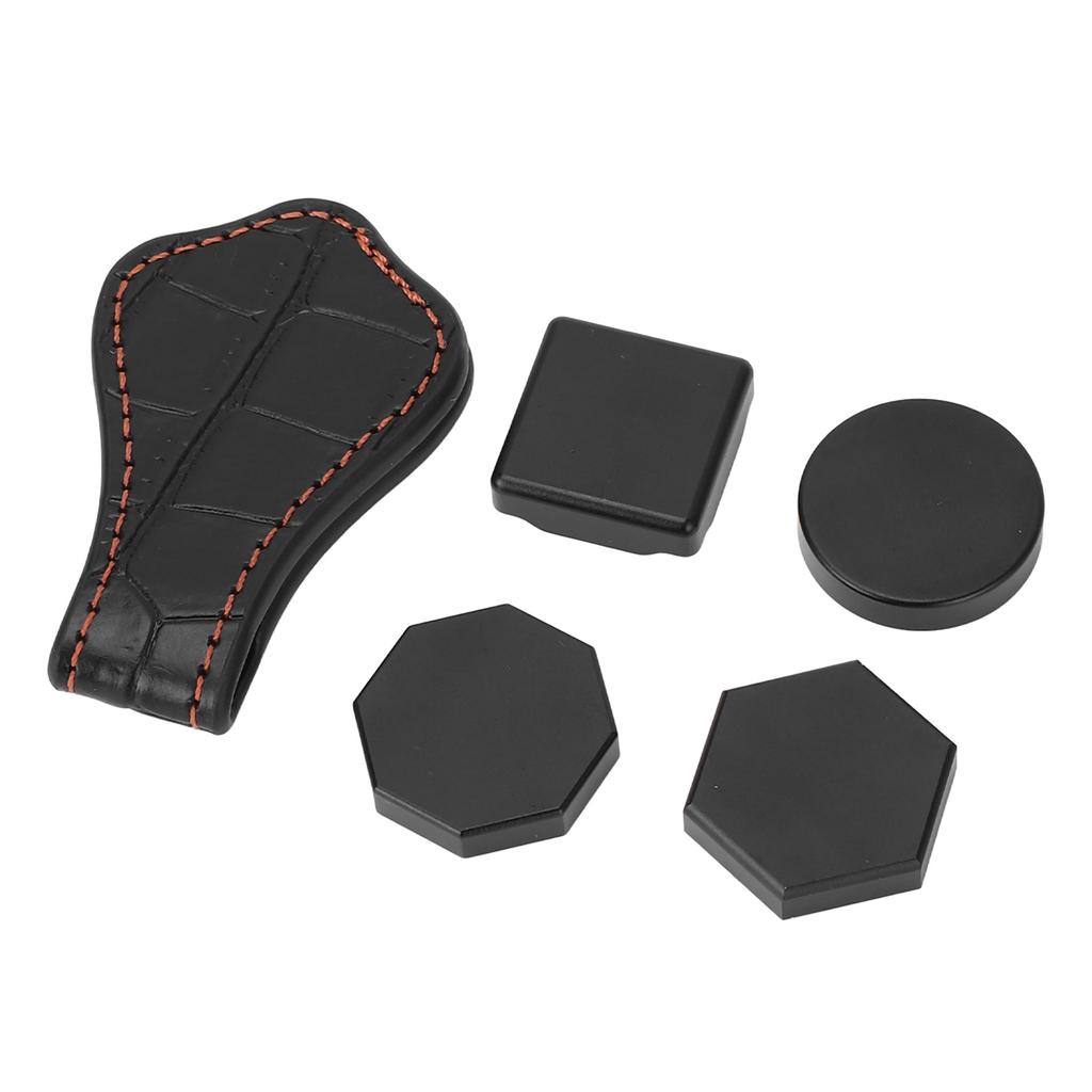 Billiard Chalk Holder Magnetic Hexagonal Octagonal Round Square Aluminum Single Section Pool Cue