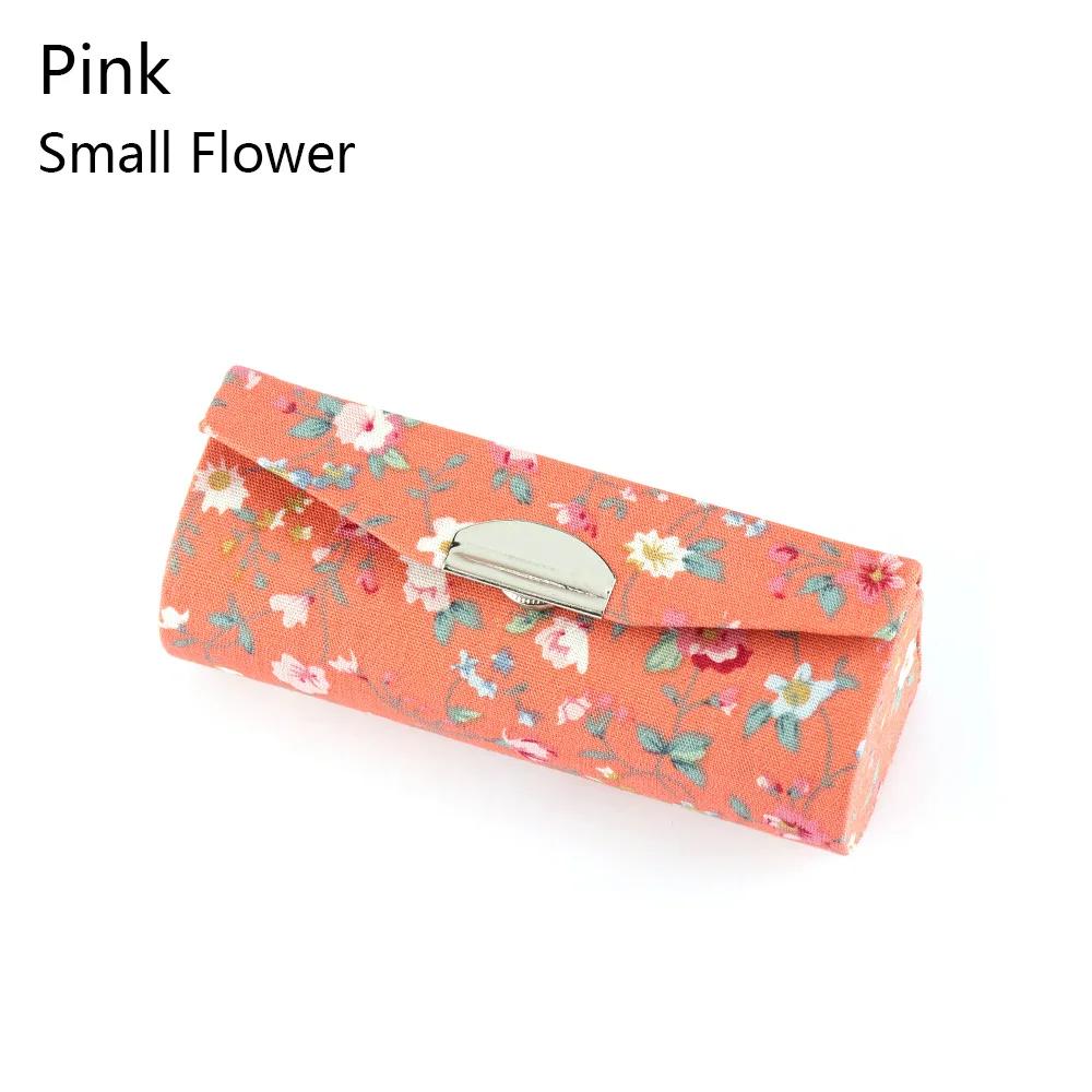Draagbare Lippenstift Case Retro Geborduurde Bloem Designs Lipgloss Doosje Met Spiegel Lippenstift Verpakking Doos Vrouwen Sieraden Houder