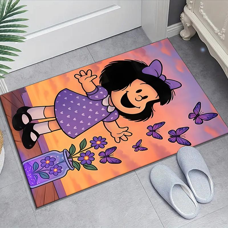1pc Mafalda2 Design Area Rug - Non-Slip, Soft & Cozy Floor Mat for Living Room, Bedroom, Office - Indoor/Outdoor Decorative Carpet