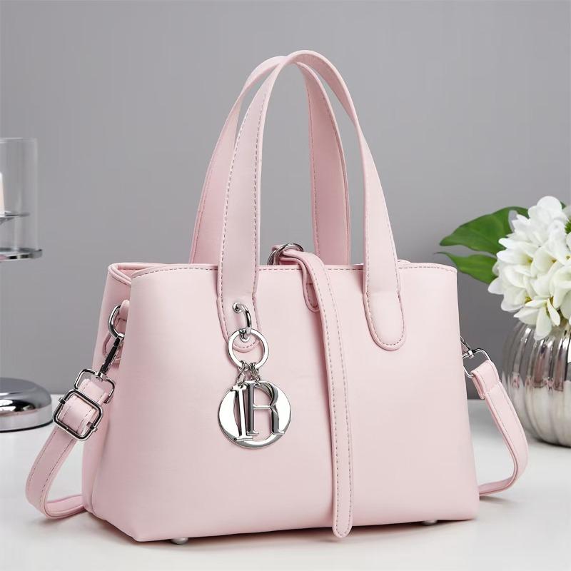 Ummer New Solid Color Handbag Material Women's Fashion High Sense with Pendant Can Be Messaged