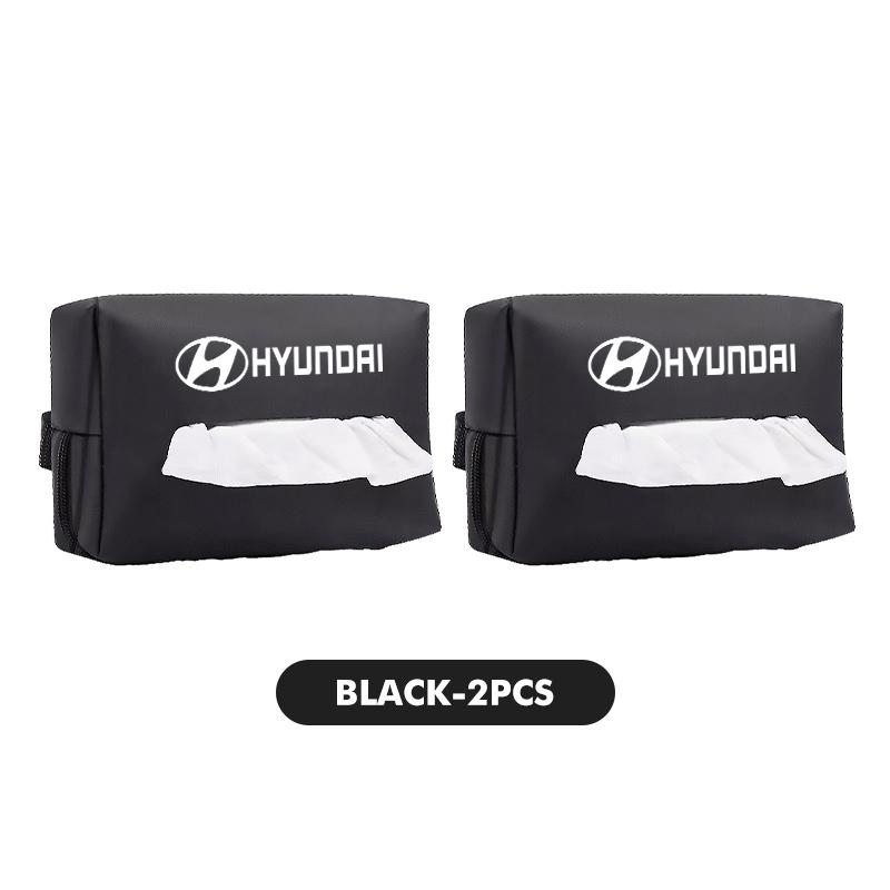 For Hyundai Car Styling Tissue Bag Armrest Box Paper Towel Interior Organizer Accessories i10 i20 i30 i40 ix20 ix35 ix55 Venue XX4
