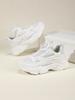 Slip-on Rotating Buckle! Kids' Mesh Black Dad Shoes, Breathable and Stuffy-free, Non-slip White Sports Shoes for Boys and Girls