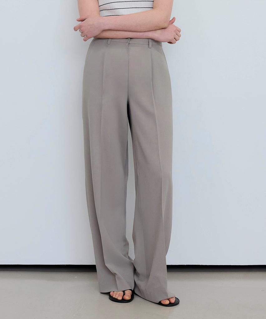 MIND BRIDGE WOMEN [W] Single-Pleat Wide Slacks - 3 Colors