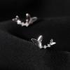 Sweet Butterfly Stud Earrings  Sterling Silver Dainty Exquisite Gorgeous Ear Accessories for Women Chic Party Jewelry