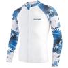 Unisex Quick-Dry Rash Guard Set Snorkeling Surfing Swimming UV Protection Long Sleeve Separated Swimwear
