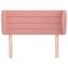 Headboard with Ears Pink 103 X 23 X 78 88 Cm Velvet