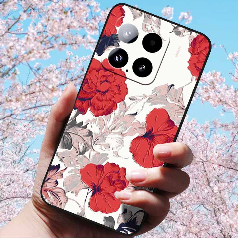For Xiaomi 15 Pro 5G 6.73"Cases 3D Relief Soft Silicone Cover Retro Embossed for Xiaomi 15 5G Phone Mi 15pro 15 3D Soft TPU Case