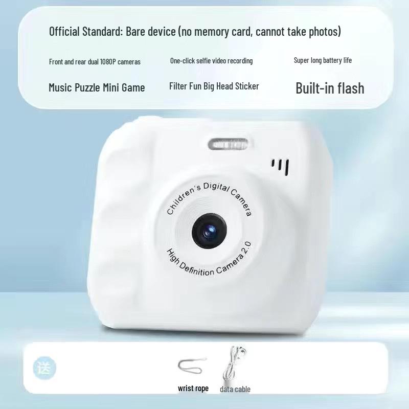 HD Dual Camera Instant Camcorder: Cute Campus & Party Photo Transfer Digital Camera