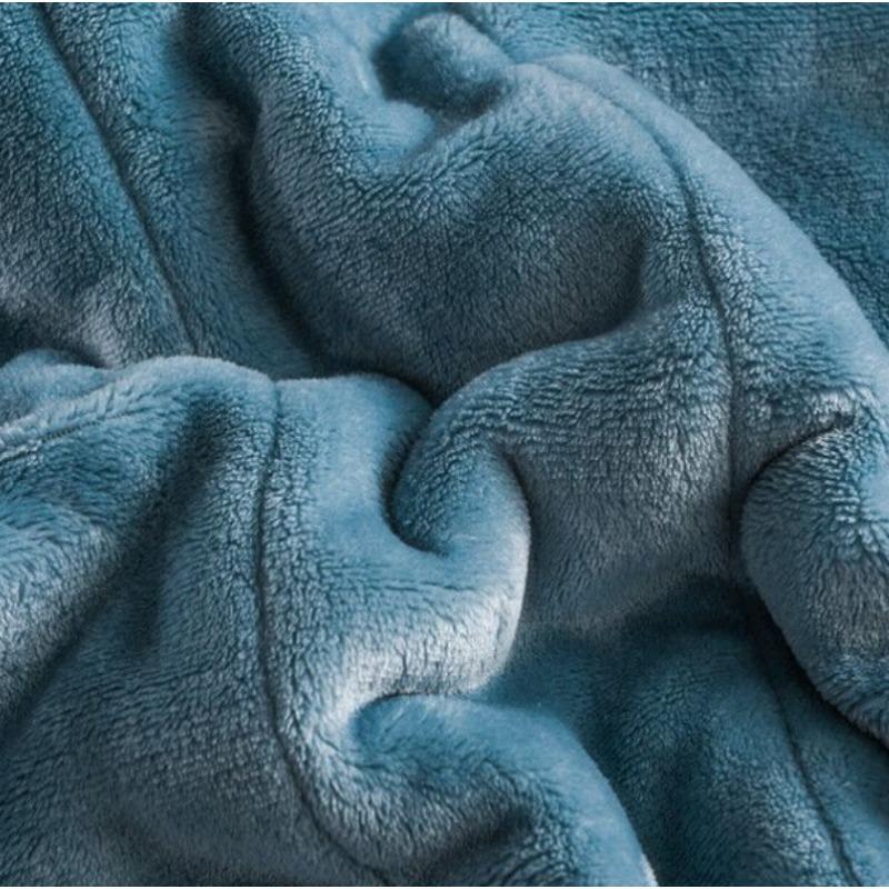 Korallen-Fleece-Herbst-Winter-warme Decken für Bett, 3 Schichten, verdickte Flanelldecke, Steppdecke, weich, bequem, wärmend, waschbar