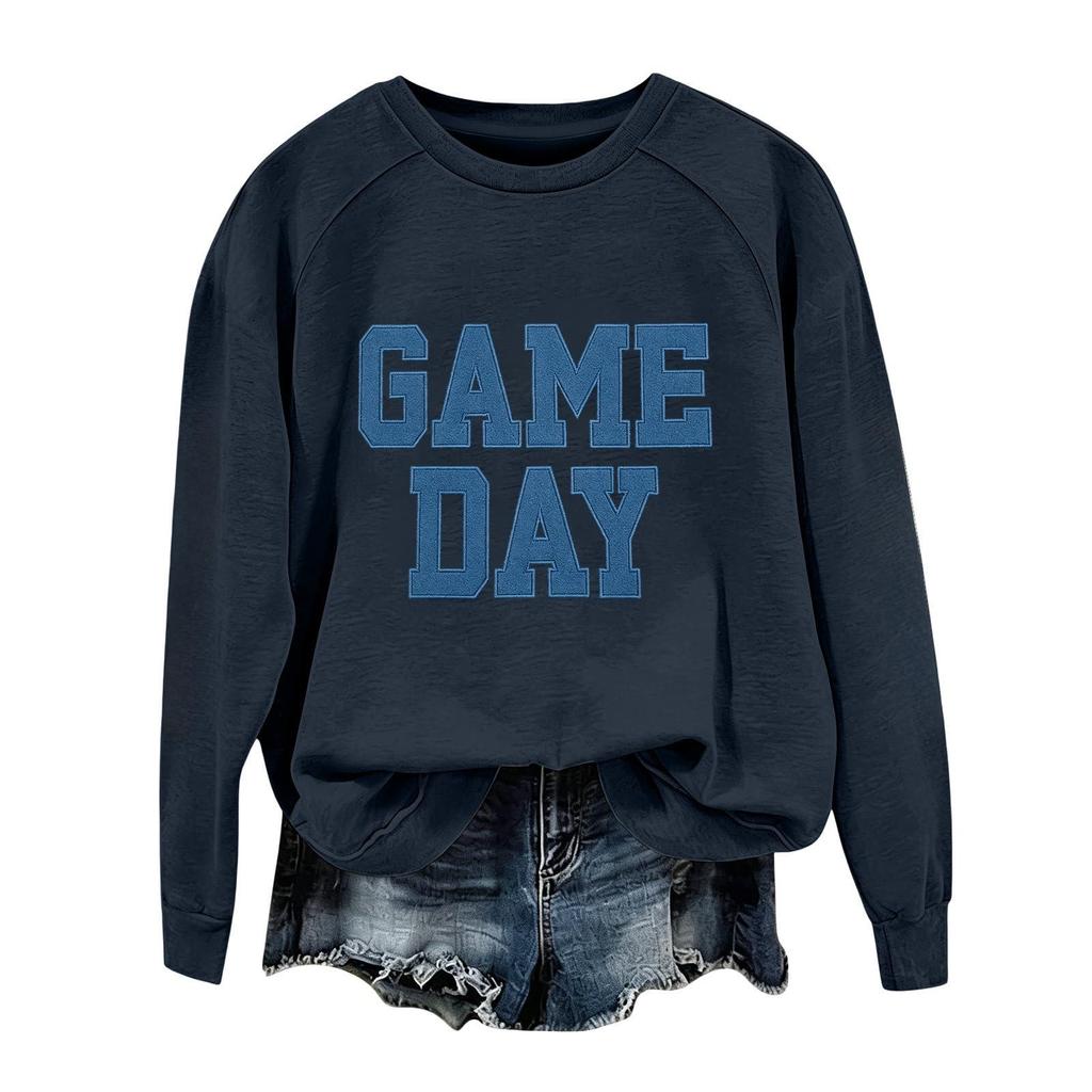 Unisex Fashion Printed Round Neck Long Sleeve Sweatshirt Pullover for Casual Everyday Wear