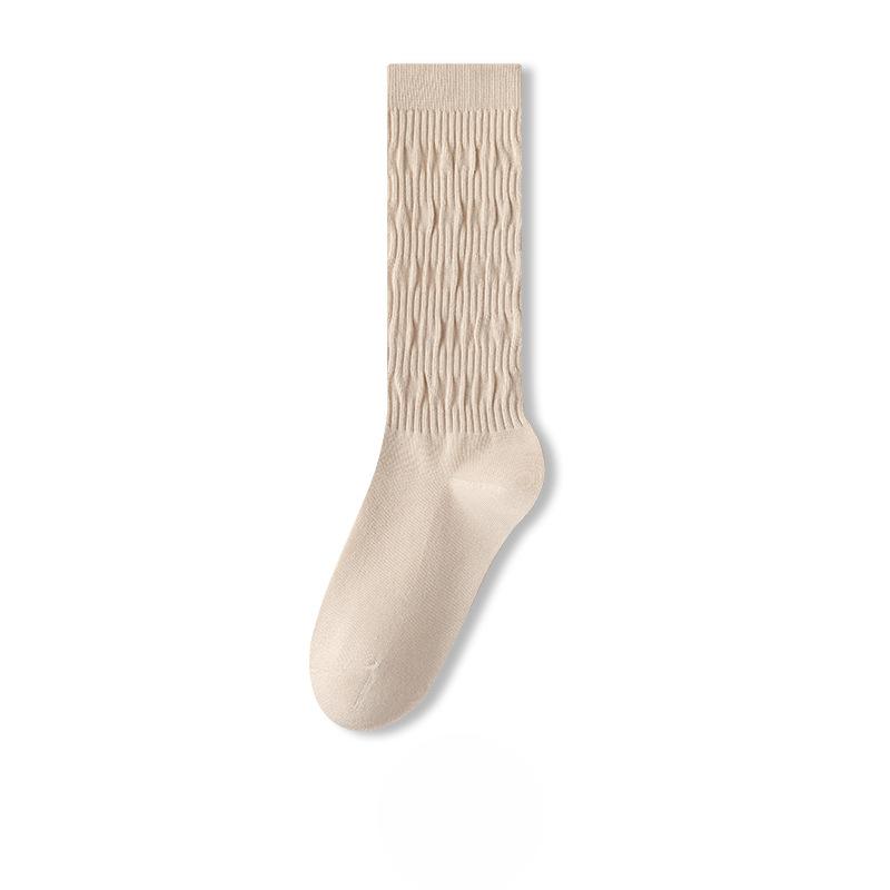 Female Spring and Autumn New Comfortable Boneless Ballet Style Long Leg Pile Socks