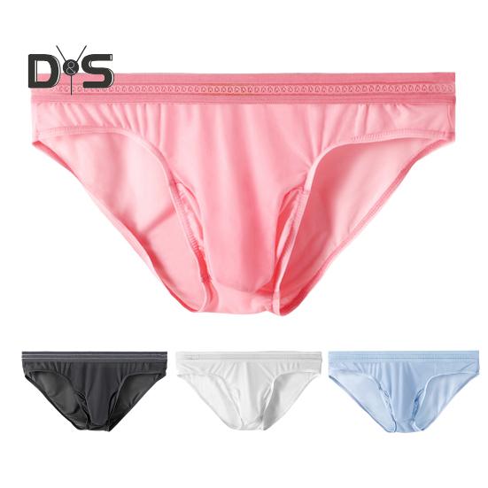 Herren-Slips, mittelhoher Schnitt, hohe Elastizität, enge Passform, atmungsaktives Höschen, einfarbig, Netznähte, sexy Unterwäsche für den Alltag