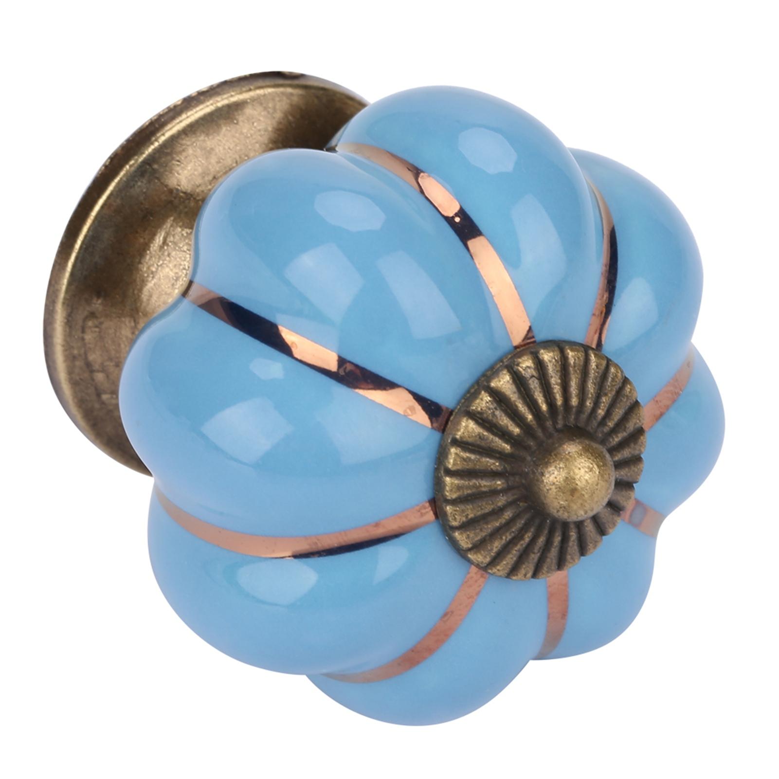 

Ceramic Pumpkin Knobs European Style Handle Pull for Room Cabinet Drawer Furniture Type 4