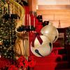 45/60CM PVC Inflatable Christmas Bell Balloon Large Holiday Decoration for Outdoor Garden Christmas Party Decor