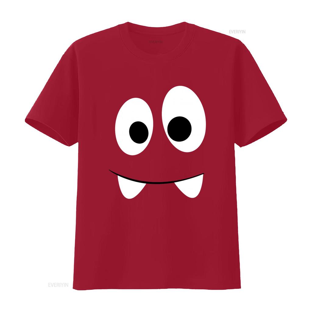 Schreckliches Monster Herren T Shirt Cool Cartoon Eyes Design for Men Vintage Washed Fashion Graphic Streetwear Stretched