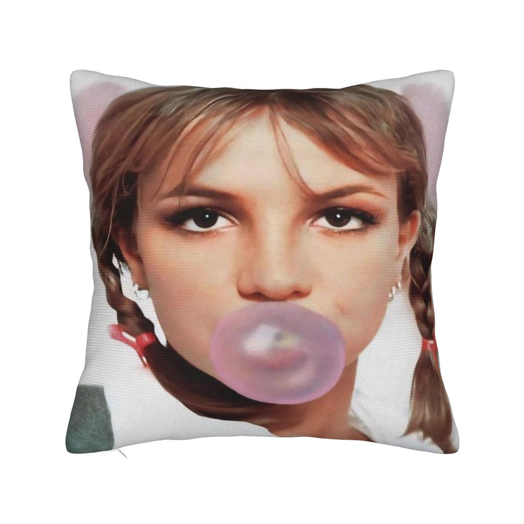 Decorative Pillow Covers Singer Britney Spears Product Seat  Throw Pillow Case Cover Square Style MultiSize