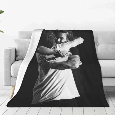 Larry Stylinson Hug Soft Durable Blankets Excited Travel Office Bedding Throws Autumn Graphic Flannel Bedspread Sofa Bed Cover
