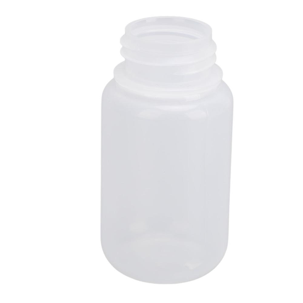 10Pcs PP Wide Mouth Round Bottle Semi Transparent Subpackaging Bottle Chemical Sample Storage