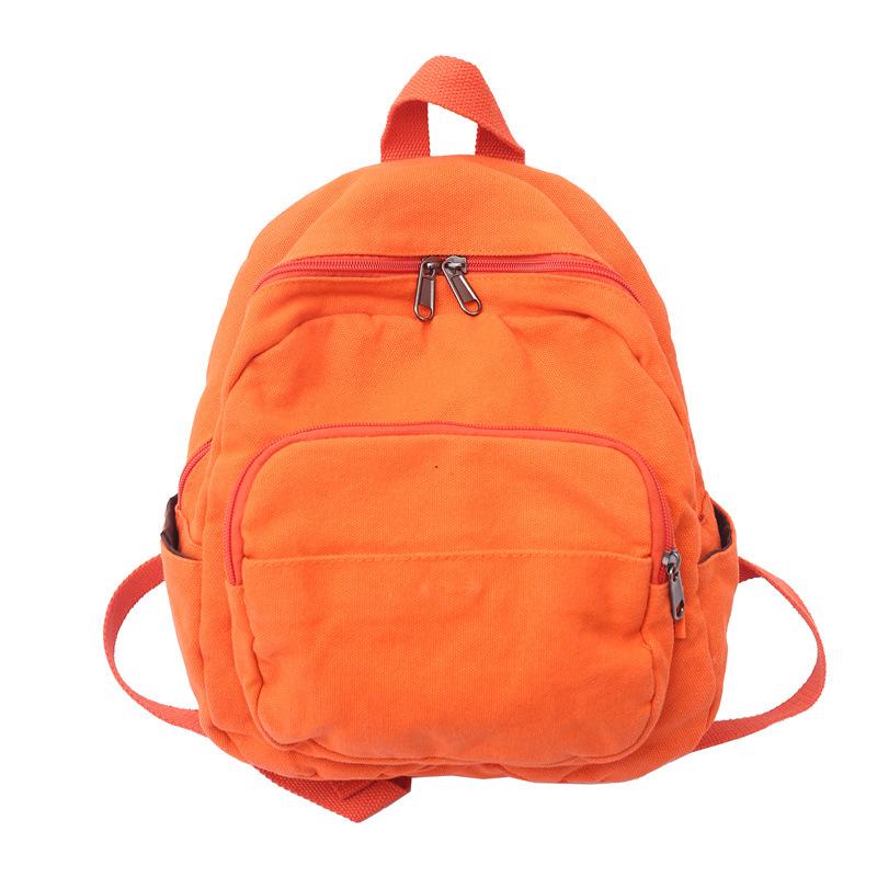 ins style schoolbag female simple Japanese and Korean version student retro washed canvas casual backpack Mori backpack female