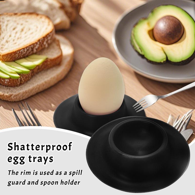 Stackable Egg Cup Container Portable Egg Tray Holder Shatterproof Anti-Spill Protection Serving Dishes Kitchen Accessories