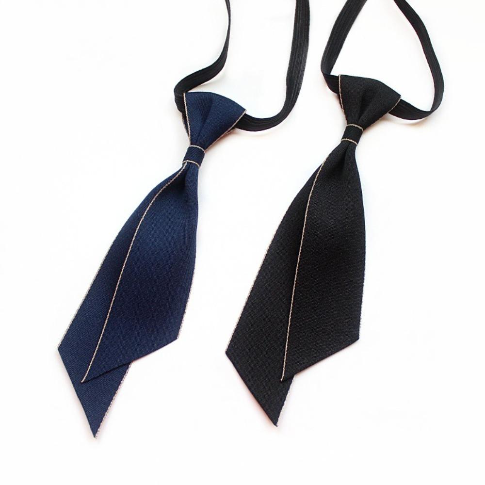 Simple Slim Shirt Bowtie Solid Color Graduation Bow Tie  Women Men Formal Wear Accessory