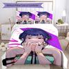 3pcs KPop Demon Hunters ZOEY4 Design Cover Set - HD Printed Bedding with 1 Cover and 2 Pillowcases - Perfect for Home and Dorm Decor