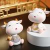 Nordic Cute Creative Healing Animal Calf Ornaments INS Feng'er Children's Room Desk Desktop Decoration Savings Can