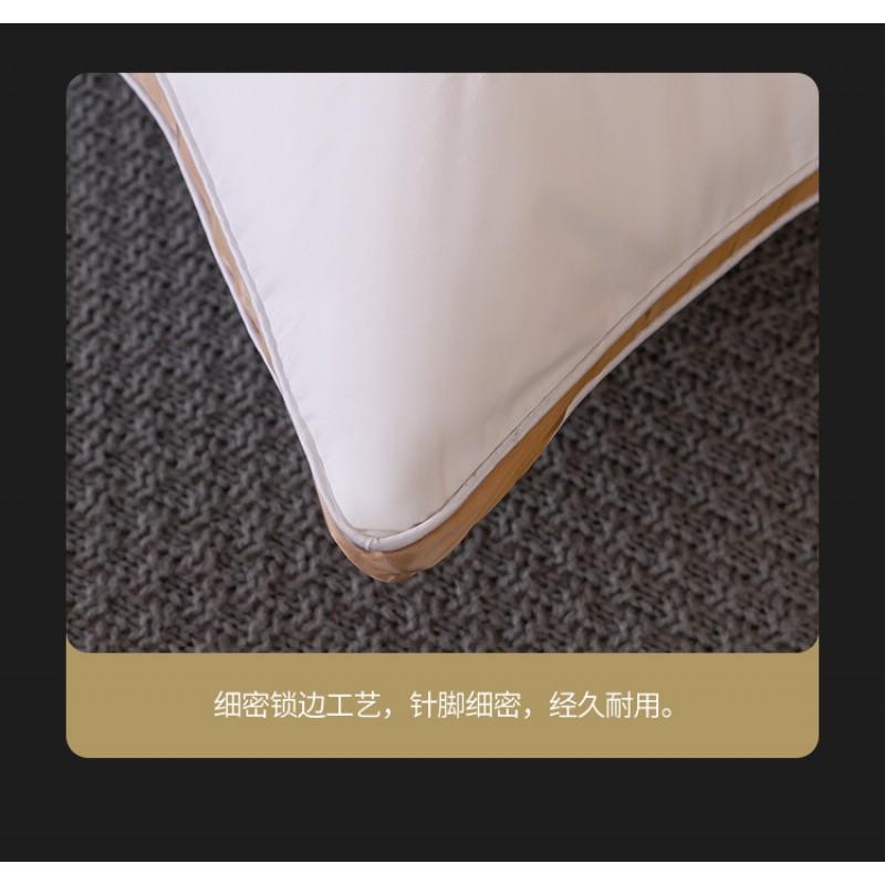 Soft Microfiber Plush Pillow With Brushed Fabric Cover 48x74cm Single Bed Hotel Home Use