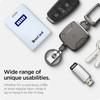 Spigen Retractable Carabiner Keychain – Heavy-Duty ID Badge Reel with Clip
