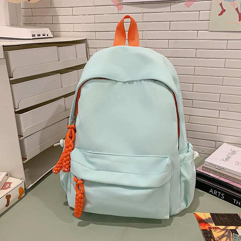 New High-value Dopamine Macaron Color Casual and Simple Lightweight Backpack for Junior High School Students