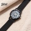 Precise Quartz Watch Men Hollow Round Dial Vintage Casual Formal