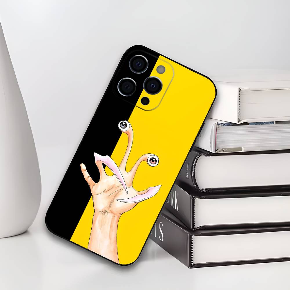 

Soft Silicone Black Cover P-Parasyte Phone Case Compatible with iPhone 17/16/15/14/13/12/11 pro Max/XS Models iPhone16e