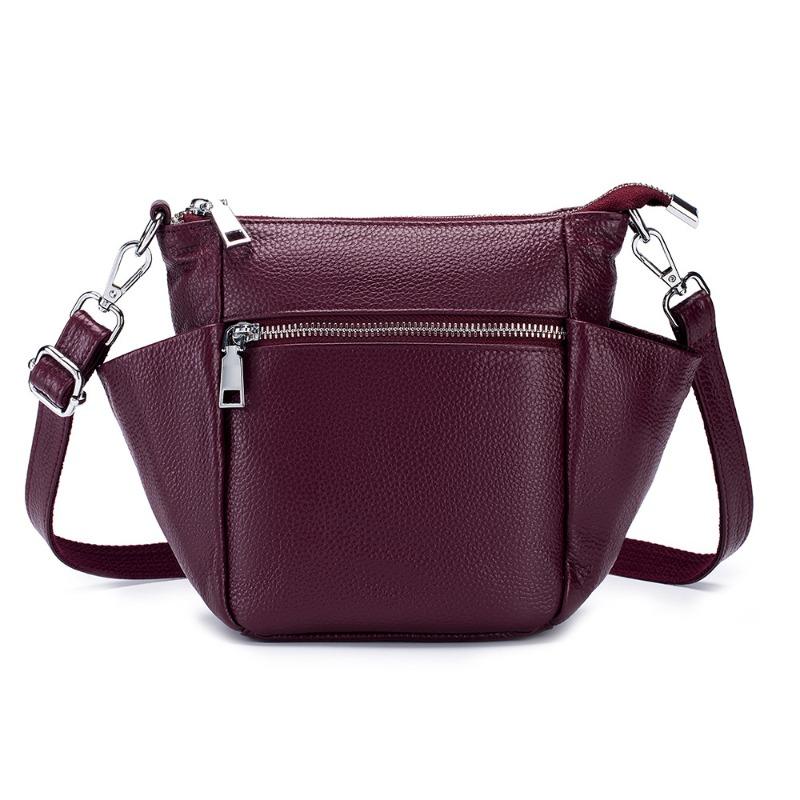 

Fashion Versatile Women s Bag Large Capacity Leather Commuter Bucket Bag New Simple Soft Leather Trend Shoulder Crossbody Bag Women коралові червоний колір