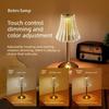 Vintage Crystal Table Lamp Touch-controlled Dimming Rechargeable Suitable for Decorating Bedrooms Living Rooms Bars and Cafes