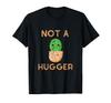 Not A Hugger Introvert Gifts Funny Cactus Distressed T-Shirt