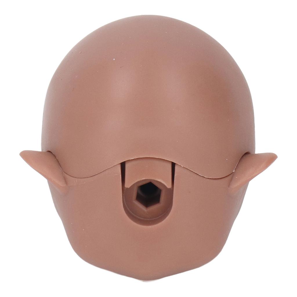 1/12 BJD Doll Head Blank for Ball Jointed Doll Customizable Faceup DIY Makeup Practice Removable Plastic Head Parts