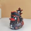 Pirate Ship Duck Scary Alien Duck Statue Creative Desktop Decoration Funny Car Dashboard & Desk Decor, Cool Gift for Adults New