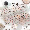 Journal GO 5x200cm Kawaii Simple Doodle Tape Sticker for Journaling Greeting Cards Scrapbooking Journal DIY Cute Mini Stickers